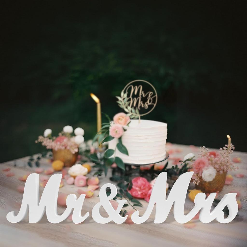 Just Married Banner Rustic White Wooden Wedding Banner Decoration