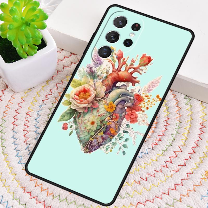 Flower Heart Phone Case for Samsung Galaxy note 10 pro S26 Ultra S23 S24 FE S25 S21 S22 PLUS shockproof Cove