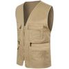 Men's Multi Pocket Travelers Fishing Photography Director Casual Vest Outdoor