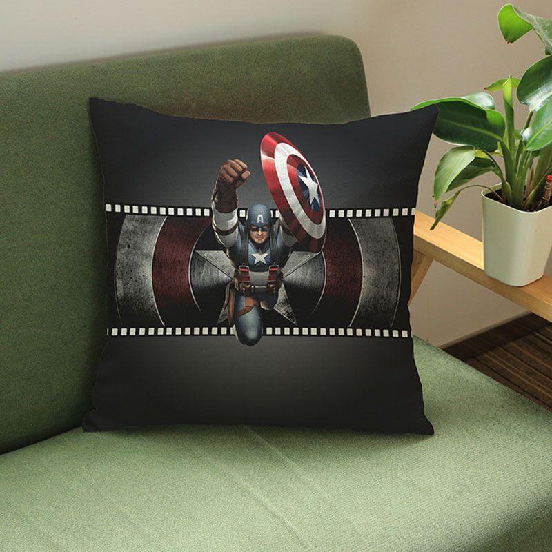 Luxurious Super Soft Avengers Alliance Cushion Cover Featuring Iconic Iron Man Design