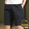 Summer Men's Black Printed Shorts Casual Pocketed Short Trousers