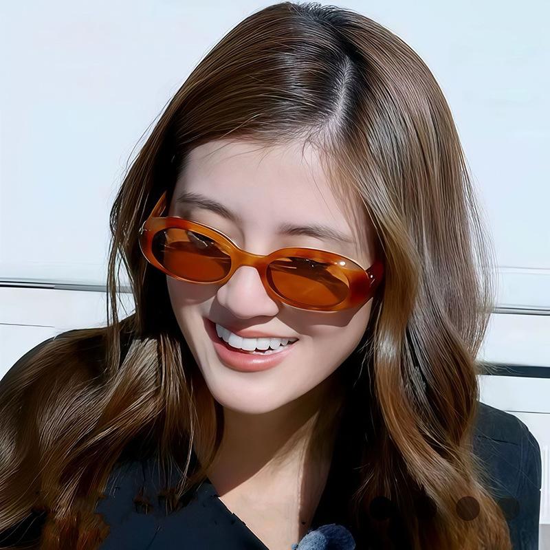 European American Style Sunglasses For Women Fashion Stylish Party Sun Glasses Oval Shape Uv Protection Outdoor Sunglass
