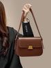 Luxury Women's Genuine Leather Tofu Shoulder Crossbody Bag - New Autumn/Winter 2025 Collection.
