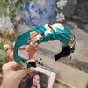 New Fabric Knotted Headband Fashion Wide Edge Printed Headpiece Women's Simple Face Wash Headband Hair Accessories