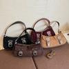 High-End Unique Fashion Women's Bag 2025 New Design Retro Underarm Crossbody Bag Soft Suede Leather Daily Match Shoulder Bags