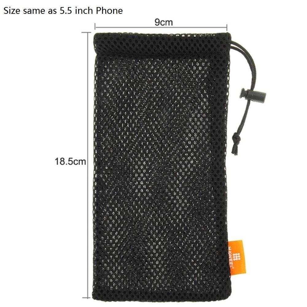 Headphone Phone Nylon Mesh Storage Pouch Bag For Smart Phones/iPad/Power Bank/Camera Accessories