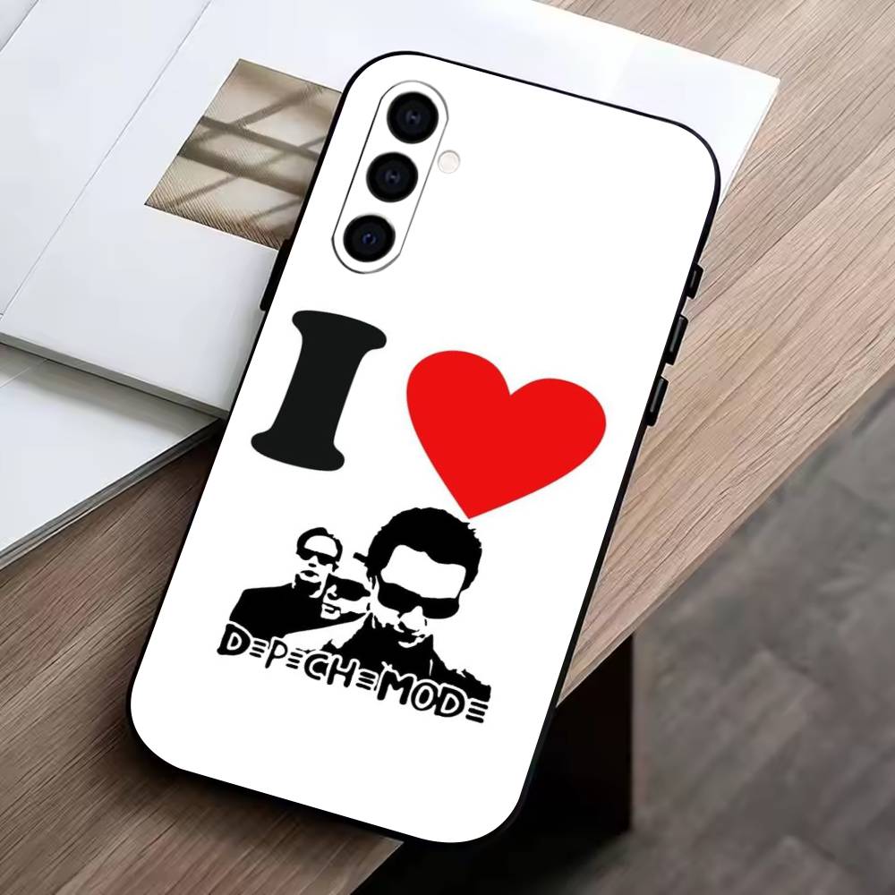 DM-Depech Band Mode Phone Case For Samsung Galaxy A73,A72,A71,A70,A53,A52,A51,Others Soft Black Cover