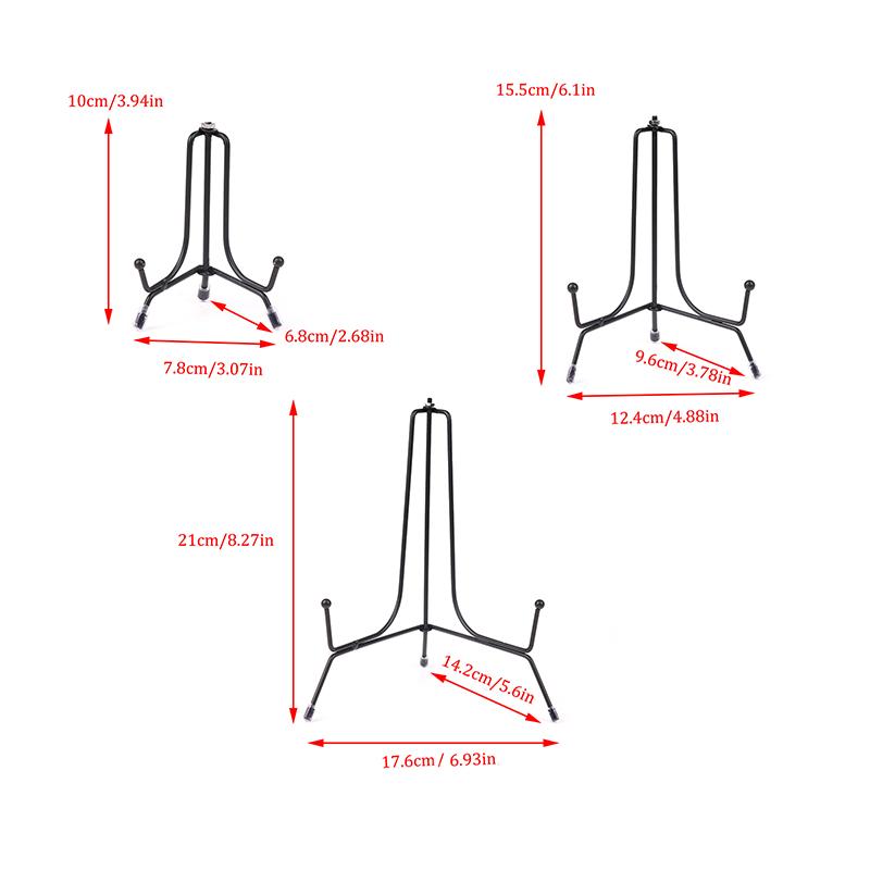 1Pc 4/6/8Inch Iron Bracket Display Stand For Photo Pedestal Bowl Picture Frame Storage Rack Home Kitchen Plate Display Stand