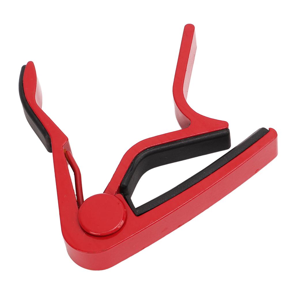 Guitar Capo Strong Spring Scratch Resistant High Hardness Alloy Guitar Capo with 5 Picks