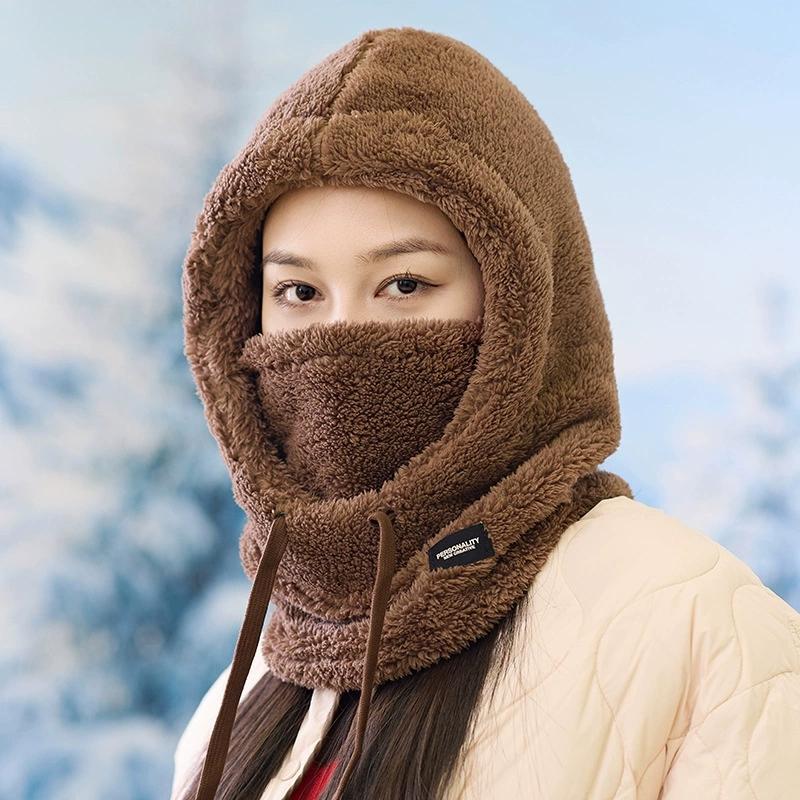Warm Thermal Windproof Balaclava Ski Hood Motorcycle Face Cover Polar Fleece Adjustable Cycling Neck Cover Full Face Mask Winter