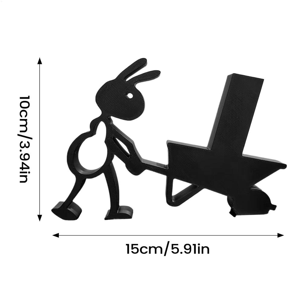 New Cute Funny Black Ant Shape Toilet Paper Holder 3D Printed Toilet Paper Holder Bathroom Decor For Bathroom Kitchen RV Camping