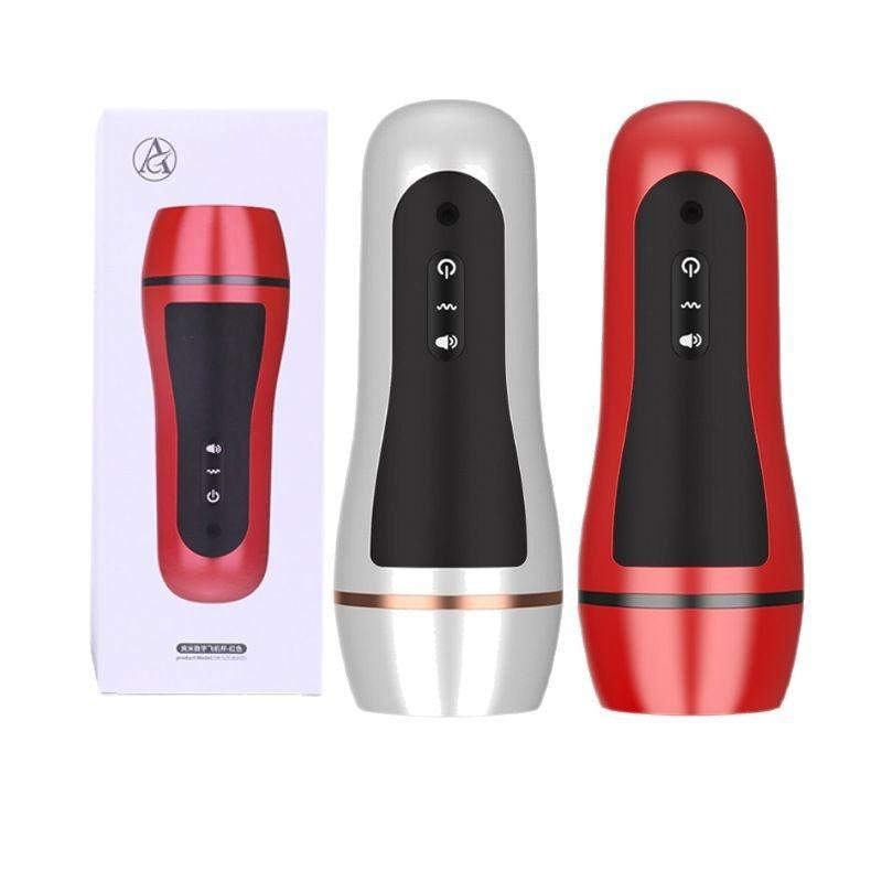 Digital Aeroplane Cup Male Rechargeable Vibration Interactive Pronunciation Cup Electric Masturbator Adult Erotic Sex Products