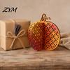 Waterproof Wooden Pumpkin Decor Thanksgiving Decor, Vintage Striped Hollow Carved Ornament Farmhouse Fall Room Accessories for Home Party, Rustic