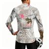 Herren Langarm Fahrradtrikot Atmungsaktiv Schnelltrocknend Halber Reißverschluss Pullover Leichtes Outdoor Sport Oberteil mit Rundhalsausschnitt und Aufdruck