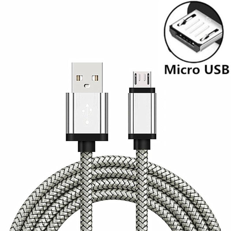 

5A Micro USB-кабель Швидка зарядка USB-кабель для передачі даних Шнур для мобільного телефону Samsung S6 Xiaomi Redmi Note 4 Android Microusb-кабель 1m срібний