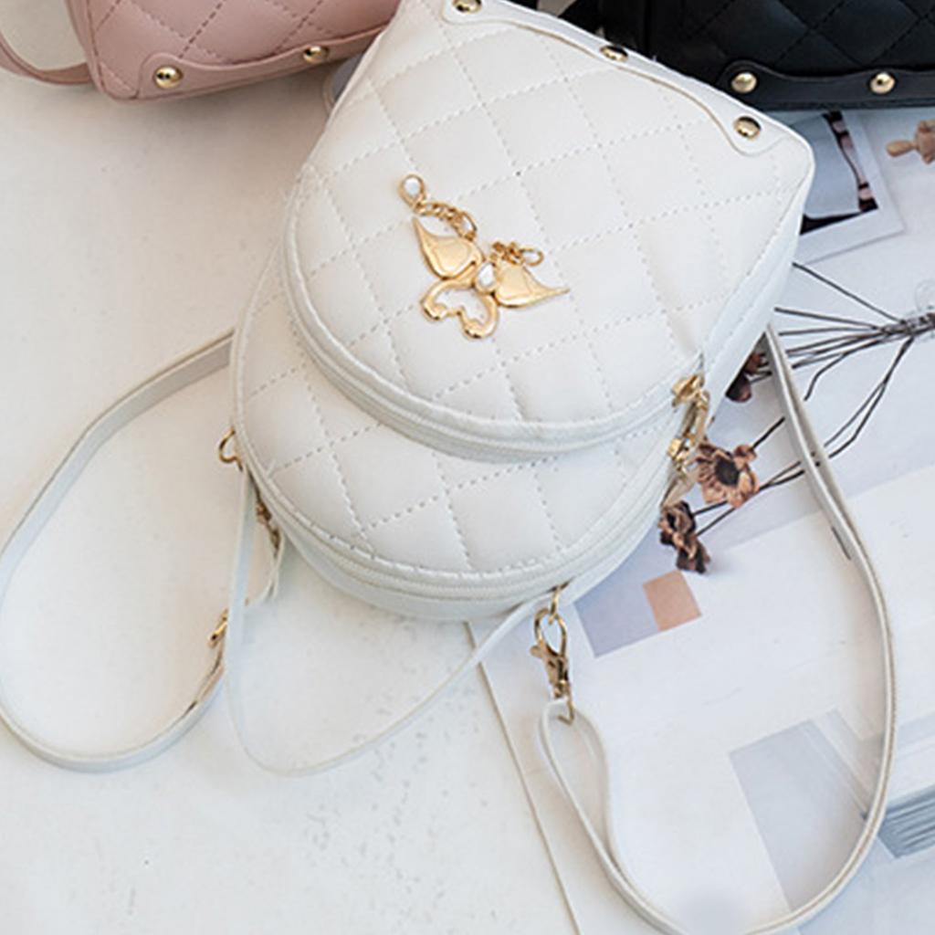Women Small Backpack Cute Mini PU Backpack Multifunctional Lightweight Casual Bag for Travel