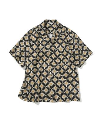 UNIFORM BRIDGE Flower Resort S/S Shirt Black