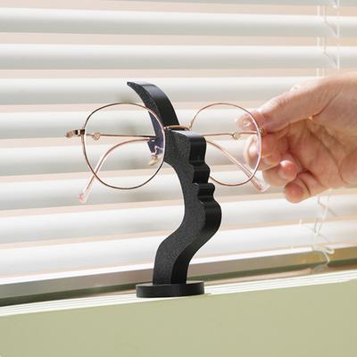 Porta occhiali a forma di viso Espositore astratto per occhiali da sole con profilo laterale Organizzatore da scrivania stampato in 3D per casa, ufficio, camera da letto, comodino, decorazione da scrivania