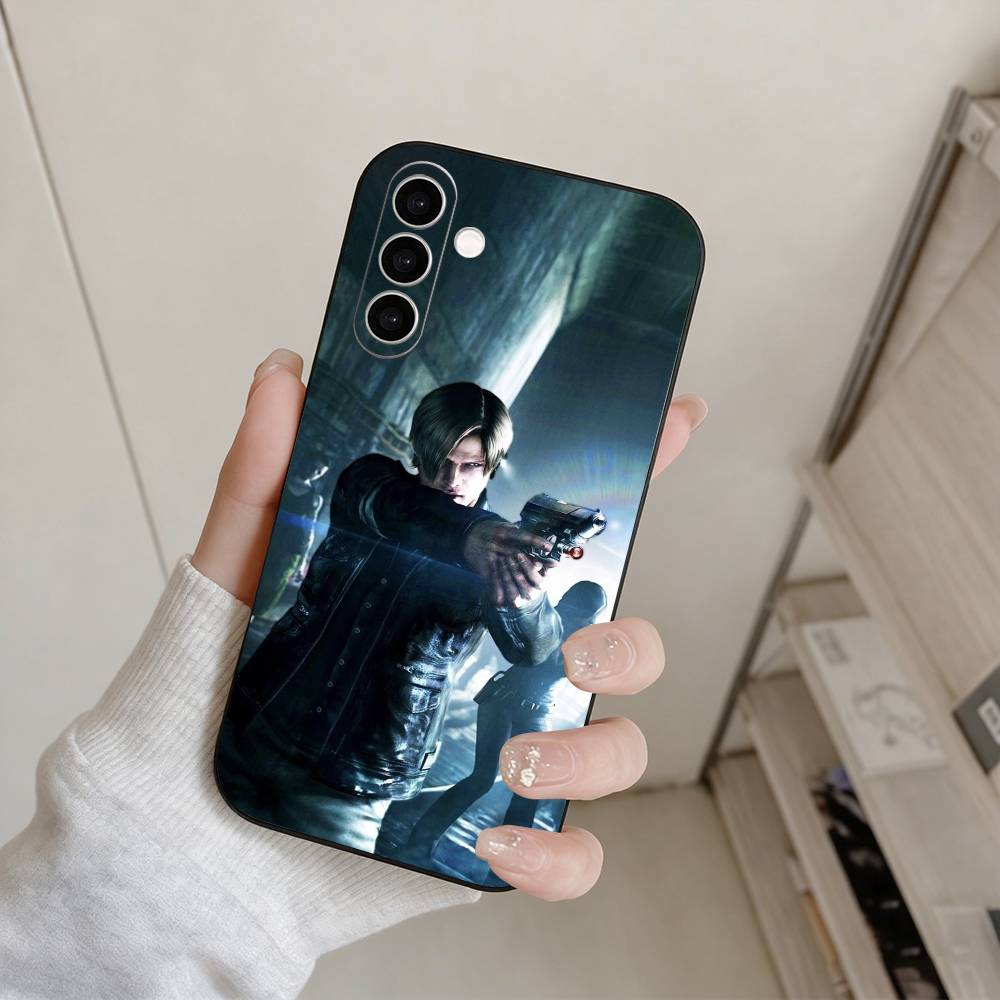 Game Resident Evil Requiem Leon S Phone Case For Samsung Galaxy A73,A72,A71,A70,A53,A52,A51,Others Soft Black Cover