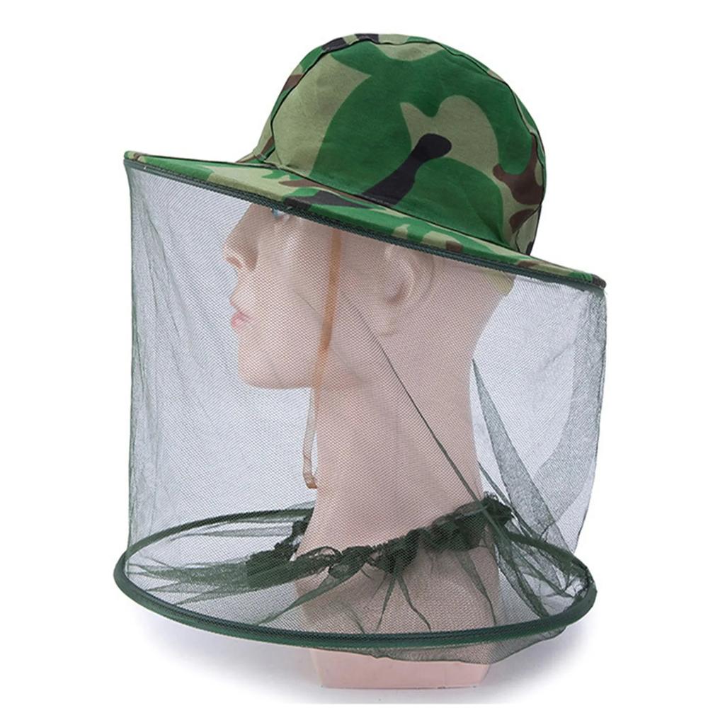 Net Mesh Face Protector Cap Insect Bee Mosquito Resistance Sun Fish Hat