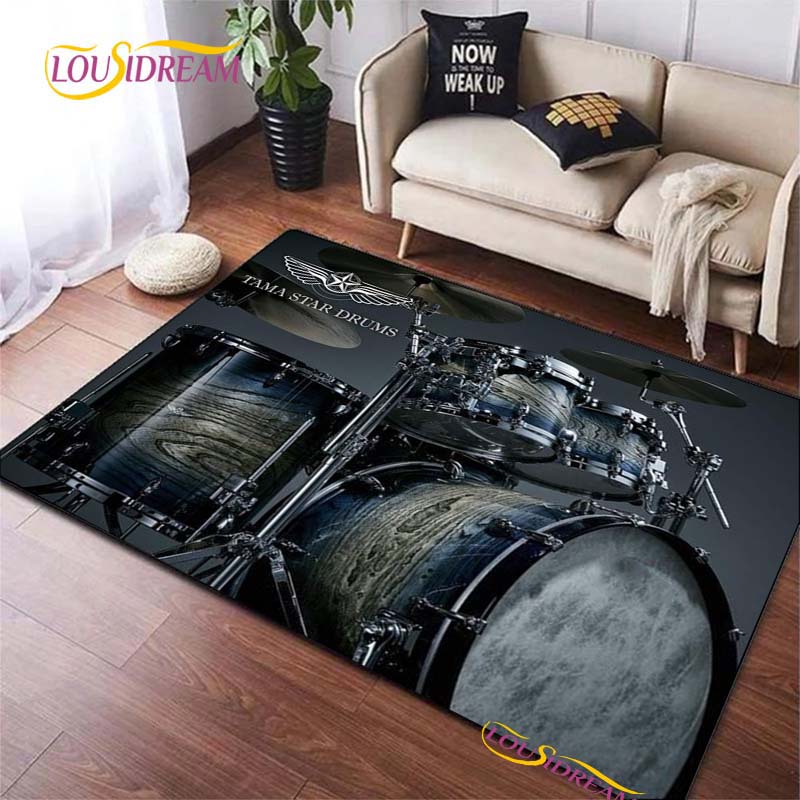 Drums Brand Carpet for Living Room Bedroom Rugs Kitchen Kids Door Unslip Floor Mats Birthday gift photography props Alfombra Rug