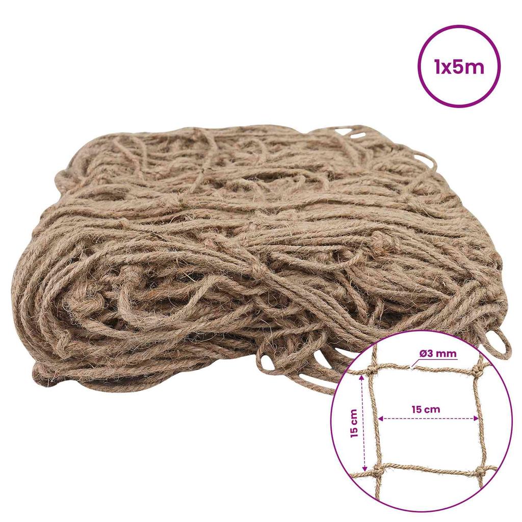 Jute Plant Support Net Natural 1 X 5 M 100percent Tossa Jute