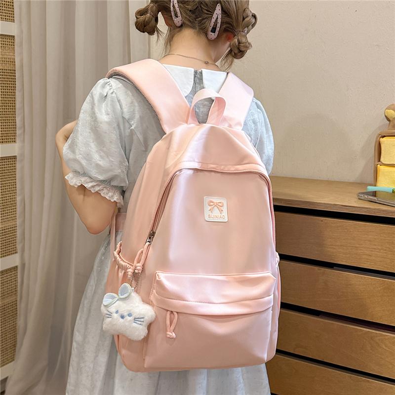 Damen Schleifenrucksack Schülerrucksack Leichtgewicht Pendler Reise Rucksack