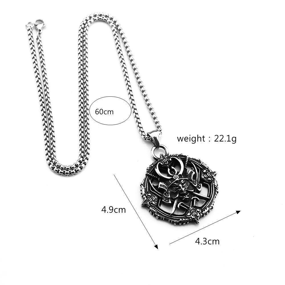 Men s Distinctive Halloween Pendant Necklace - Bold and Creative Design.