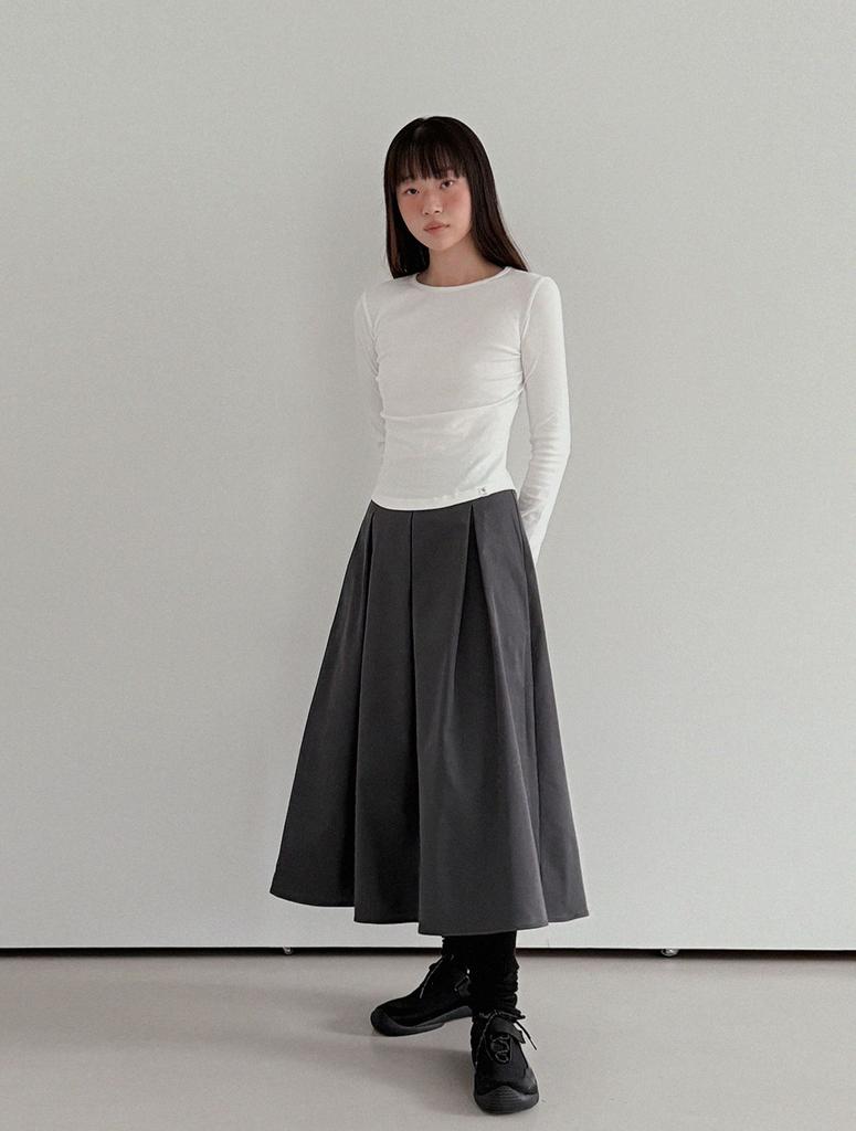 Teuwi Better Than Pleated Long Skirt