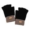 Fingerless Gloves for Women Men Winter Knitted Half Finger Gloves Soft Stretchy Warm Mittens for Working Typing Writing Running