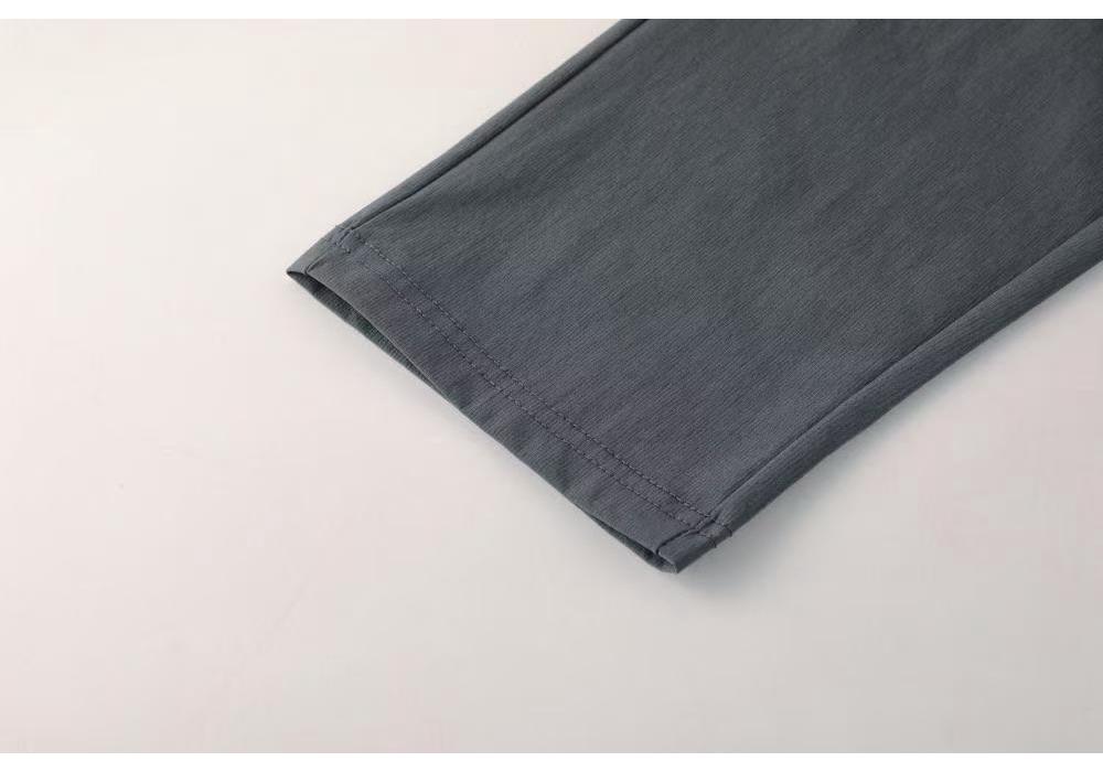 2024 Quick-Dry Men's Solid Color Athletic Pants with Drawstring & Zipper