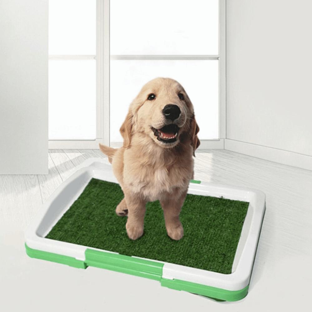 Removable Dog Potty Toilet Anti-Splash Non-slip Urinary Grass Mat Reusable Pads Simulated Lawn Dog Toilet Puppy Training
