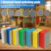 Diamond Hand Polishing Pads 60-3000 Grit Sanding Block Foam Backing for Tile Glass Stone Marble Granite Ceramics Metal Wet&Dry