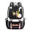 Sailor Moon Cute Anime Printed Student School Bag USB Interface Large Capacity Canvas Bag Computer Bag