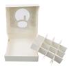 WTEMPO Clear Window Printed Christmas Gift Boxes Foldable DIY Christmas Party Decor Favor Treat Boxes Ideal for Storing and Gifting Delicate Items