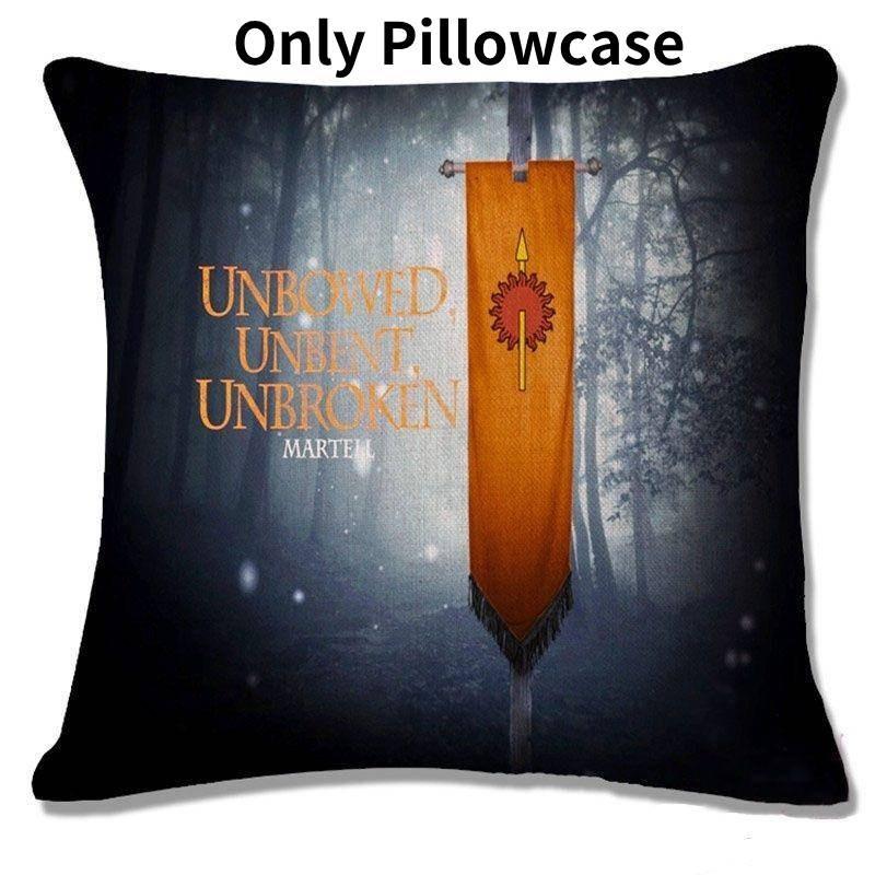 Game Of Thrones Inspired Decorative Throw Pillow Cover Featuring Unique Family Crests For Stylish Living Room Decor