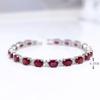 True Gemstone Natural Filled Ruby Bracelet Noble Elegant Feminine 925 Sterling Silver Fine Jewelry Anniversary & Wedding Gift