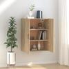 VidaXL Wall-mounted Cabinet Sonoma Oak 69.5x34x90 Cm Engineered Wood 812270
