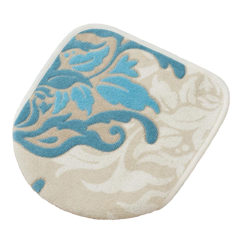 Senko DECORMUSEE Samira Toilet Lid Cover with Adhesive Compatible with Regular and Cleaning Floral Antibacterial and Made in Product Number 31904