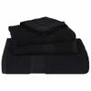 Sauna Towels FROGN 10 pcs Black 80 x 200 cm 360 g m²