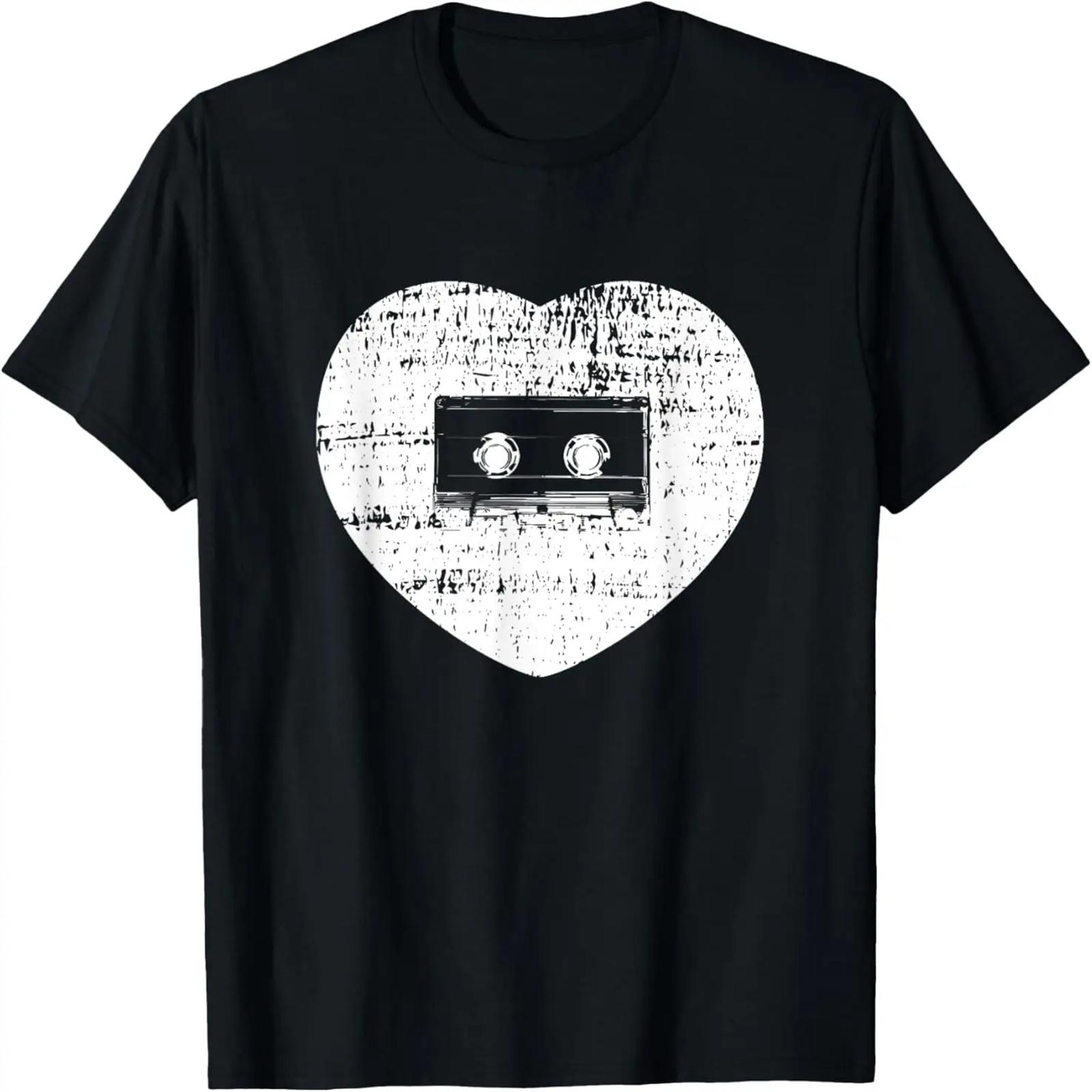 

Retro Cassette Tape Mixtape Oldschool Outfit 80s Party T-Shirt XXXXXL чёрный