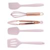 5pcs Silicone Kitchen Utensil Set Silicone Spatula Scraper Egg Beater Cooking Tools Kitchenware