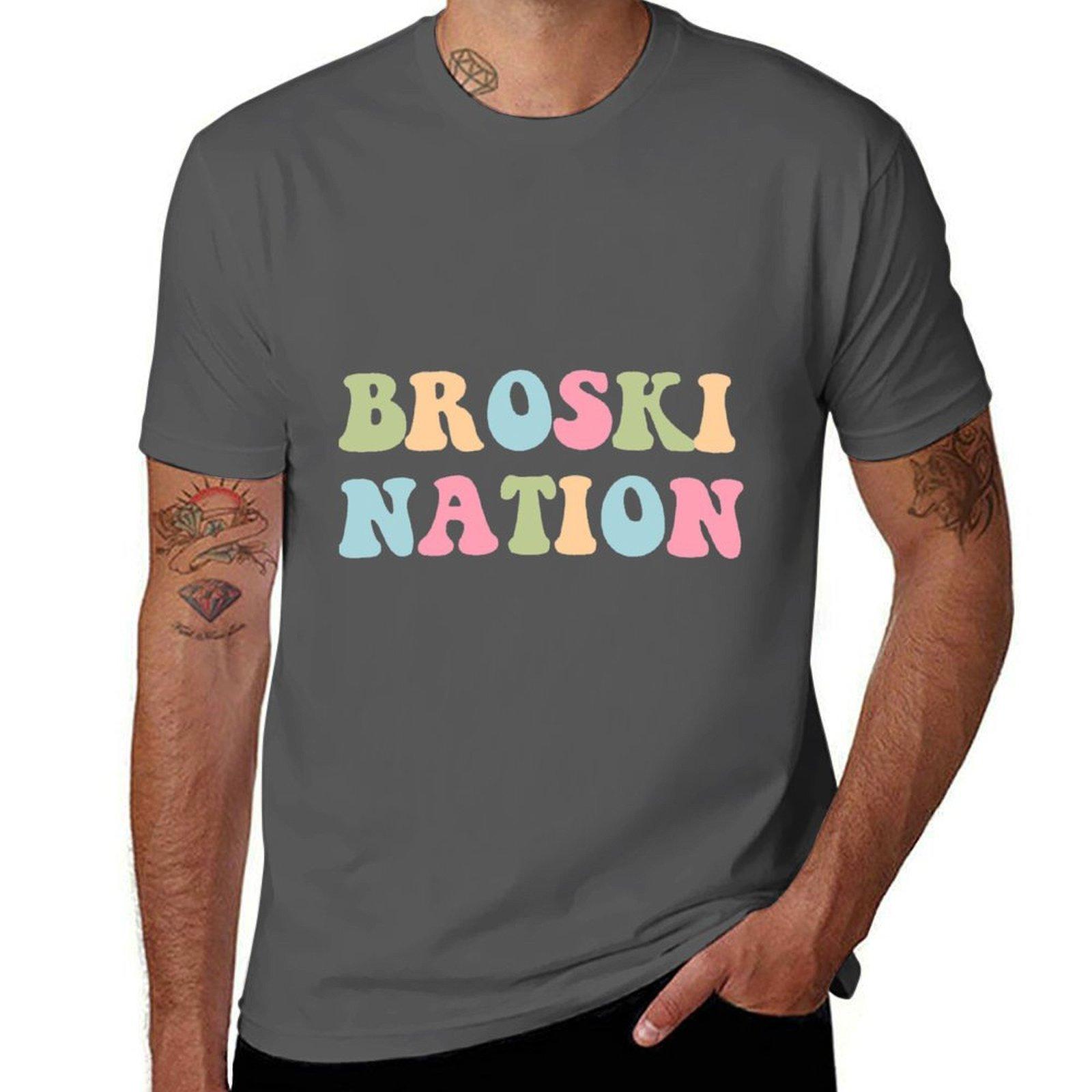 

broski nation broski nation T-Shirt graphic t shirts for man t shirt for man 100 percent cotton T-Shirt 4XL
