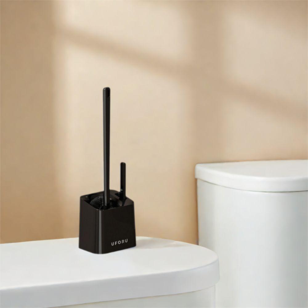 Non-Slip Wall Mounted Toilet Brush Brush Head Upward Toilet Cleaner Scrubber  Restroom