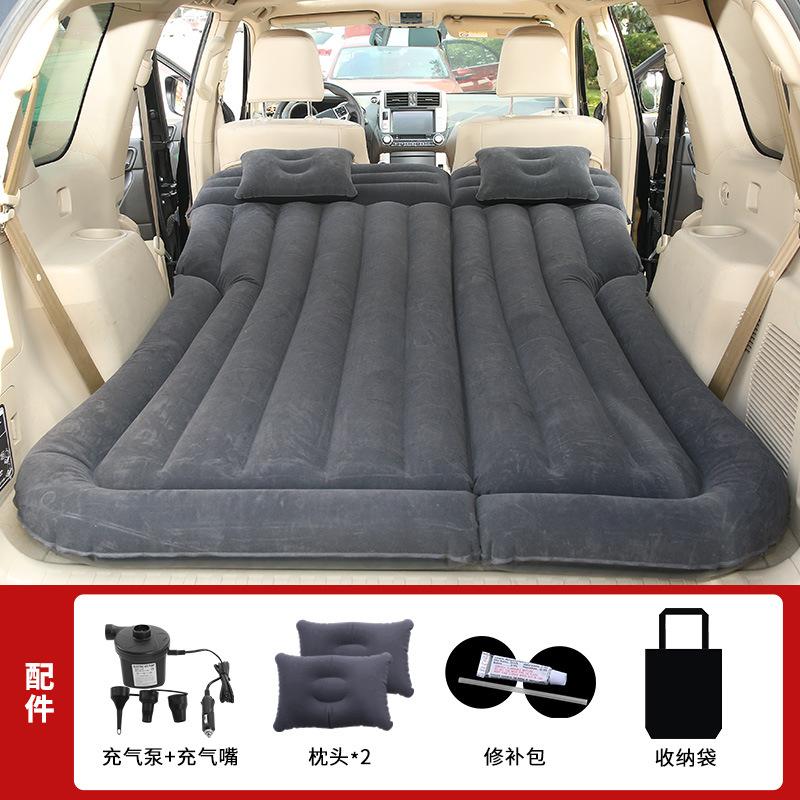 Car Inflatable Mattress Car Rear Seat Travel Bed SUV Car Bed Foldable Air Mattress Car Sleeping Artifact