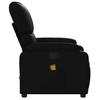 Massage Relax Chair Synthetic Leather Black