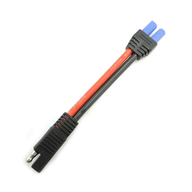 10AWG Thick  EC5 Female Power Cord to SAE power Adapter connector Cable SAE Plug Copper Wire for car Battery Solar panel plug