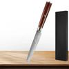 Japanese 5 Inch Utility Knife Damascus Steel  67 Layers Full Tang Damascus Knife Small Japanese Kitchen Knives Rosewood Handle
