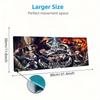 Anime Overlord Color Mouse Pad Large Gaming Table Cushion Non-slip Laptop Tablet Big Mousepad XXL Mat Mini PC Playmat With Lock Edge
