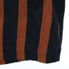 SHAREEF made in Japan stripe Short sleeve T-shirt 1 Black x tea Men's Used